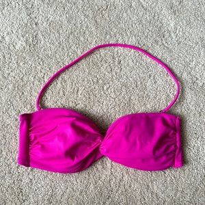 Victoria’s Secret Hot Pink/ Fuchsia Twist front Swim Top